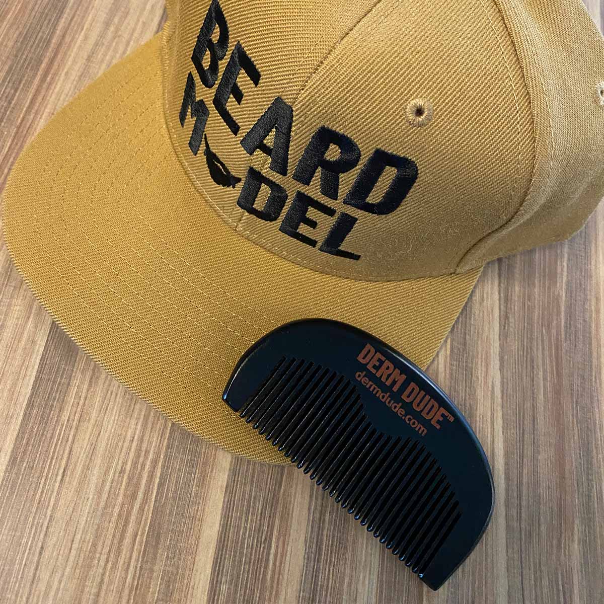 Beard Model Hat and Comb