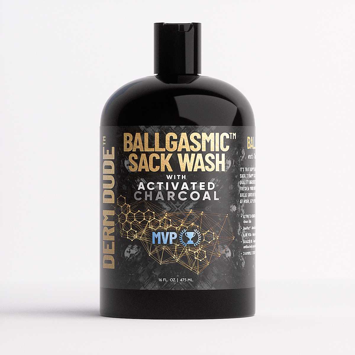 BallGasmic | Ball Wash with Activated Charcoal Derm Dude