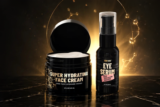 Derm Dude men's skincare Super Hydrating Face Cream and Eye Serum