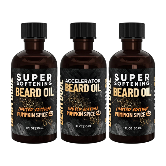 3 Pack Limited Edition Accelerator Beard Oil - Pumpkin Spice