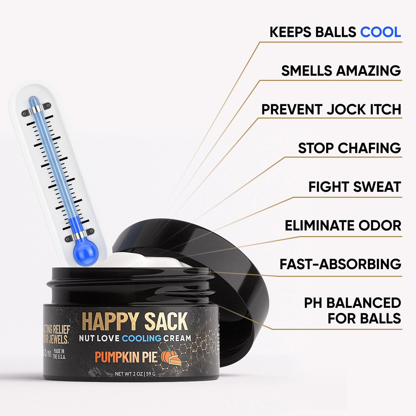 Happy Sack Nut Love Cooling Ball Cream Pumpkin Pie