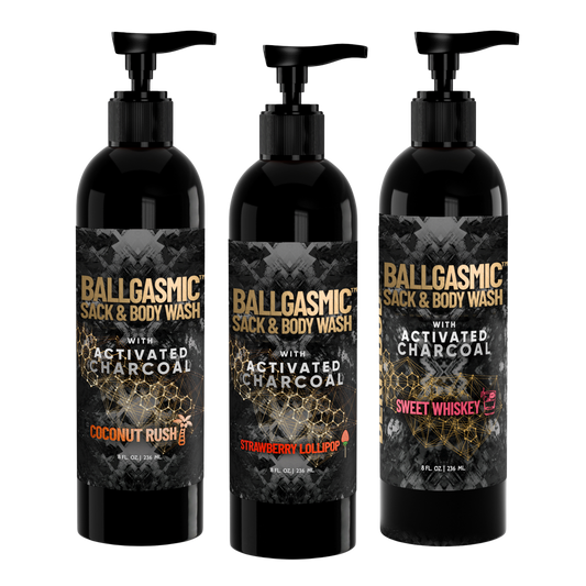 Shop bundles * up to 40% off + free shipping! - Men's sack & body wash with activated charcoal 3pk variety pack