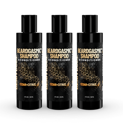 BeardGasmic™ 2-in-1 Beard Shampoo & Conditioner - Cedar & Citrus