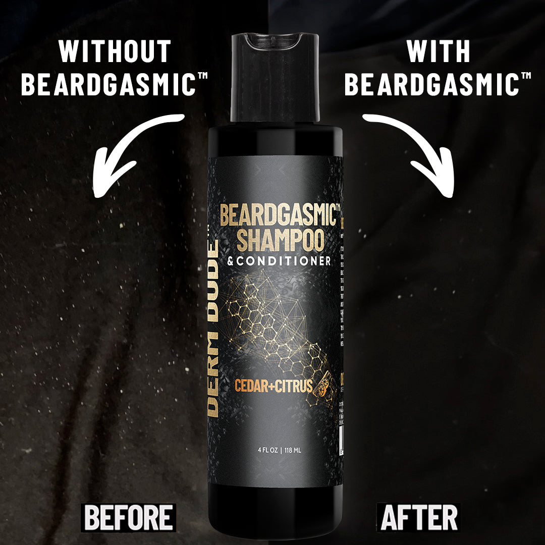 BeardGasmic™ 2-in-1 Beard Shampoo & Conditioner - Cedar & Citrus