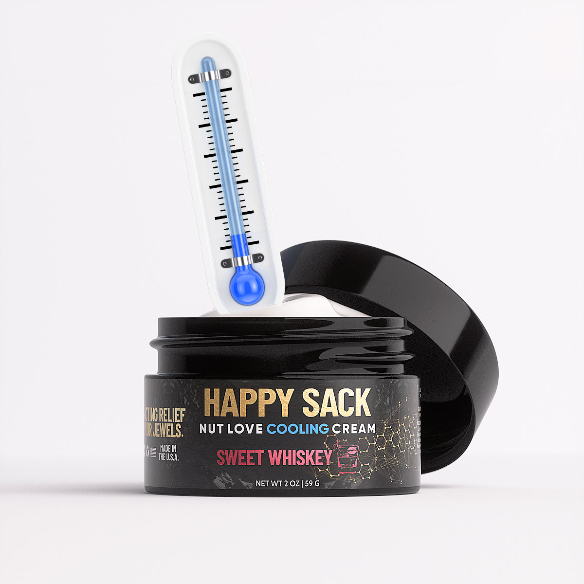 Happy Sack Nut Love Cooling Ball Cream- Sweet Whiskey Derm Dude