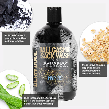 BallGasmic Ball Wash with Activated Charcoal 16oz