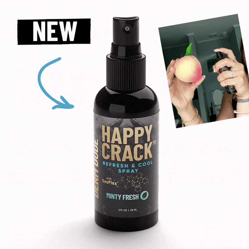 Derm Dude Happy Crack Refresh & Cooling Spray for Butts and Nuts