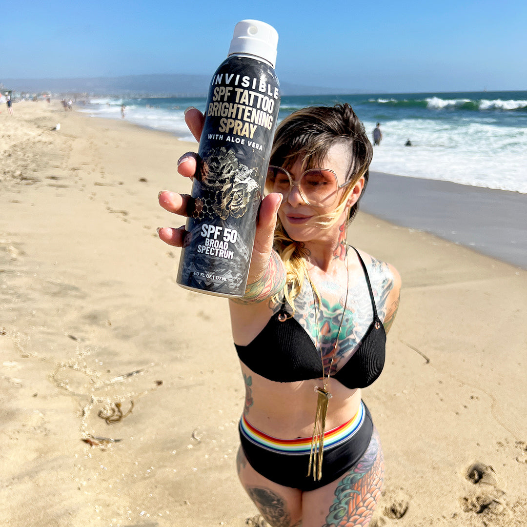 Invisible SPF 30 Tattoo Sunscreen + Brightening Spray