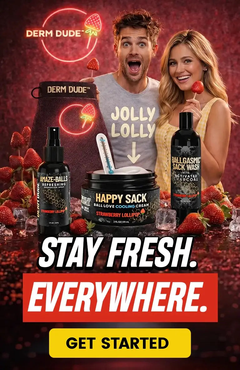 Men’s intimate hygiene products to prevent sweat, odor and chafing