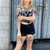 Blonde Woman with Tattoos