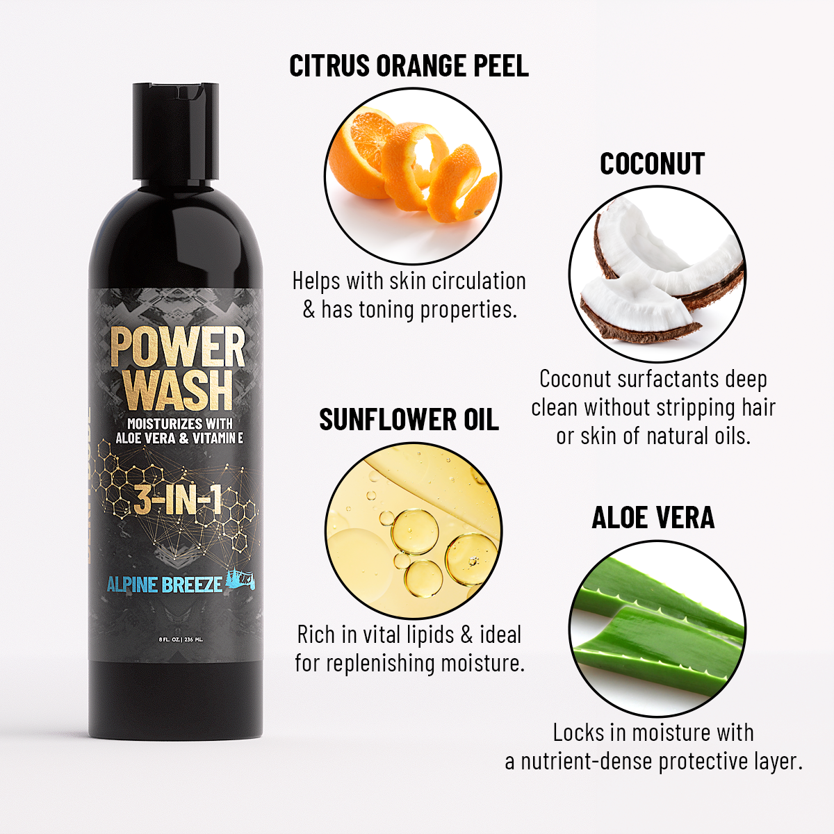 3-in-1 Power Wash 8oz