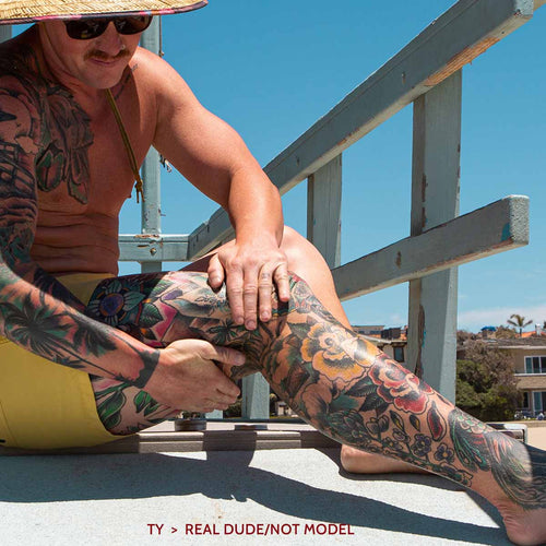 Leg Tattoo Sunscreen