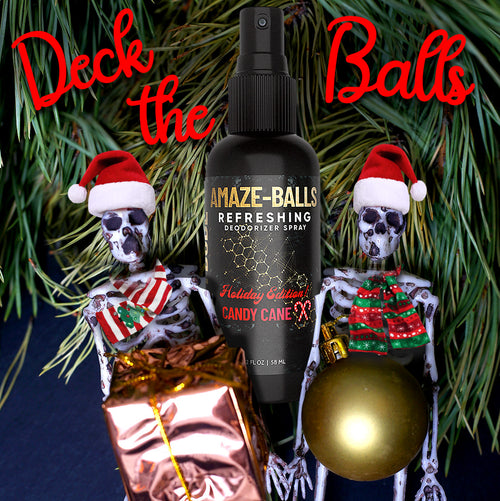 Holiday Edition! Amaze Balls Ball Spray - Candy Cane Scent Derm Dude